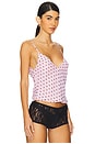 view 2 of 4 CAMISOLA CON DETALLES TRANSPARENTES SILA in Pink & Black