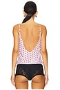 view 3 of 4 CAMISOLA CON DETALLES TRANSPARENTES SILA in Pink & Black