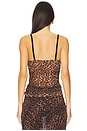view 3 of 4 Gigi Mesh Top in Cheetah