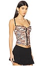 view 2 of 4 Caroline Corset in Tiger Stripes