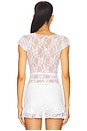view 3 of 4 The Lucy Wrap Top in White