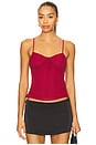 view 1 of 4 The Josephine Top in Burgundy