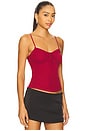 view 2 of 4 The Josephine Top in Burgundy