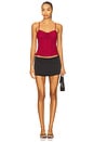 view 4 of 4 The Josephine Top in Burgundy