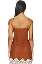 view 3 of 4 The Josephine Top in Brown