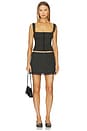 view 4 of 5 The Ambrose Corset in Houndstooth