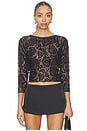 view 1 of 4 The Camille Lace Top in Black