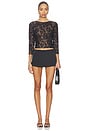 view 4 of 4 The Camille Lace Top in Black