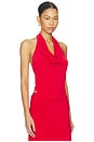 view 2 of 4 The Elsa Halter Top in Red