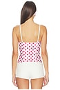 view 3 of 4 The Caroline Corset in Red & White Dot