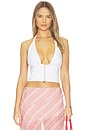 view 1 of 4 The Coco Halter Top in White