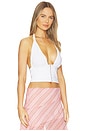 view 2 of 4 The Coco Halter Top in White
