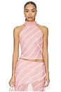 view 1 of 5 The Piper Top in Pink Stripe