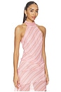 view 2 of 5 The Piper Top in Pink Stripe