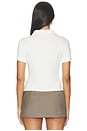 view 3 of 4 The Polo Tee in White