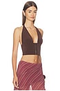 view 2 of 4 x REVOLVE Coco Halter Top in Chocolate Brown