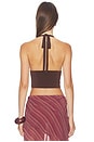 view 3 of 4 x REVOLVE Coco Halter Top in Chocolate Brown
