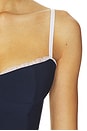 view 5 of 5 x REVOLVE The Caroline Corset in Navy With White Trim