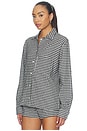 view 4 of 6 The Olive Flannel in Black & White