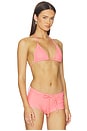view 2 of 4 The Belle Bikini Top in Pink Stripe
