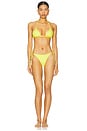 view 1 of 5 The Belle Bikini in Yellow Polkadot