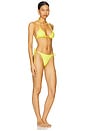 view 2 of 5 The Belle Bikini in Yellow Polkadot