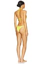 view 3 of 5 The Belle Bikini in Yellow Polkadot