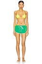 view 4 of 5 The Belle Bikini in Yellow Polkadot