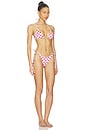 view 2 of 3 The Belle Bikini Set in Red & White Dot