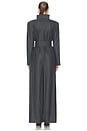 view 3 of 4 Pinstriped Jumpsuit in Dark Grey