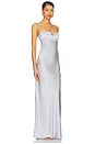 view 2 of 3 Square Bra Dress in Ice Blue