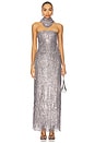 view 1 of 5 Sunbeams Long Dress in Steel Grey