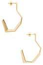 view 2 of 3 BROKEN SHAPE 귀걸이 in Gold