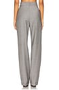view 4 of 6 High-waisted Trousers in Light Melange Grey