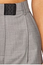view 6 of 6 High-waisted Trousers in Light Melange Grey