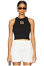 view 1 of 4 BB Monogram Tank Top in Black