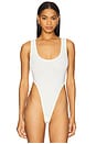 view 2 of 5 Tank Top Bodysuit in White