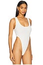 view 3 of 5 Tank Top Bodysuit in White