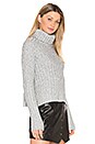 view 2 of 4 Rib Turtleneck Sweater in Ash Twist