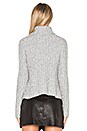view 3 of 4 Rib Turtleneck Sweater in Ash Twist
