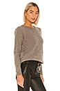 view 2 of 4 Keyhole Back Crew Sweater in Taupe