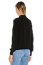 view 3 of 4 Blouson Sleeve Funnel Neck Sweater in Black