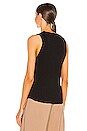 view 3 of 4 Sleeveless V Top in Black