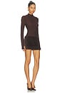 view 2 of 3 Parisa Mini Dress in Espresso