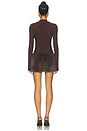 view 3 of 3 Parisa Mini Dress in Espresso