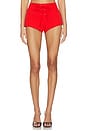 view 1 of 6 Mila Micro Short in Red