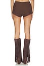 view 4 of 6 Mila Micro Short in Chocolate