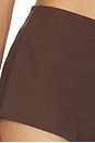 view 6 of 6 Mila Micro Short in Chocolate