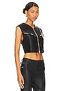 view 2 of 4 Malcom Faux Leather Vest in Black