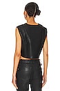 view 3 of 4 Malcom Faux Leather Vest in Black